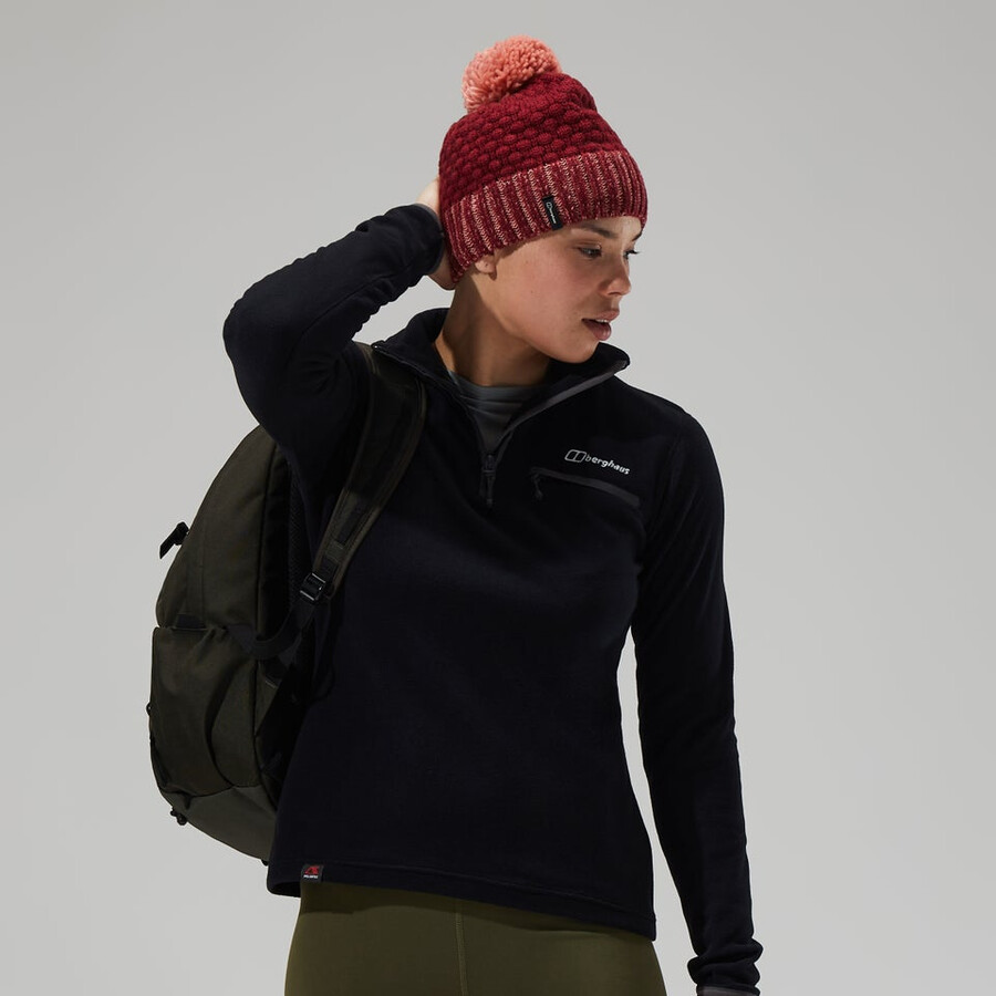 womens prism 2.0 micro half zip - blackblack berghaus