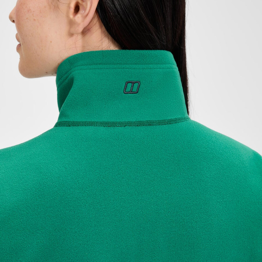 womens prism 2.0 micro half zip polartec fleece - green berghaus