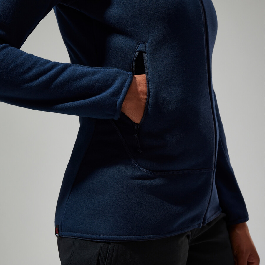 womens heuberg polartec fleece - blue berghaus
