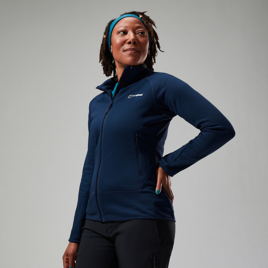 womens heuberg polartec fleece - blue berghaus