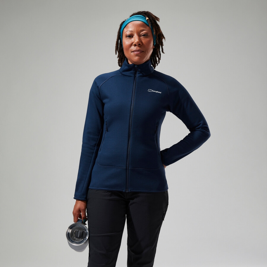 womens heuberg polartec fleece - blue berghaus