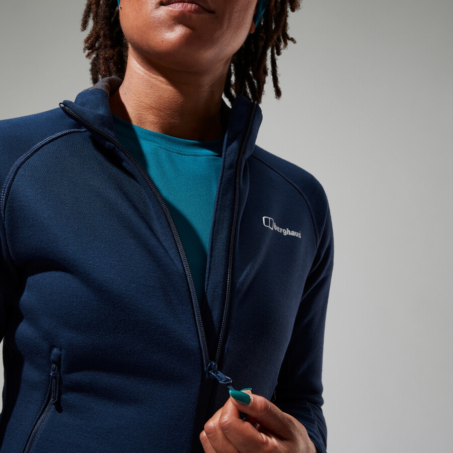 womens heuberg polartec fleece - blue berghaus