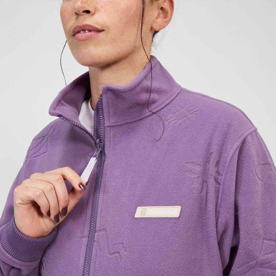 unisex daily nature interactive fleece - purple berghaus