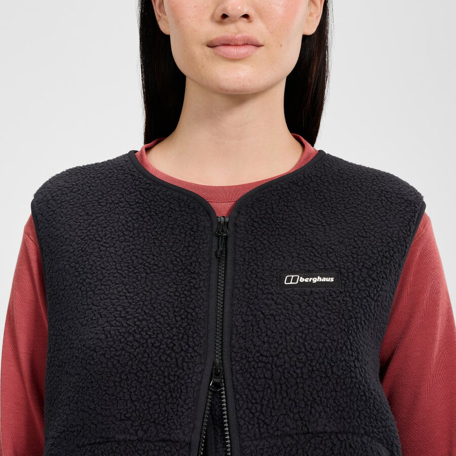 womens hanby relaxed vest - black berghaus