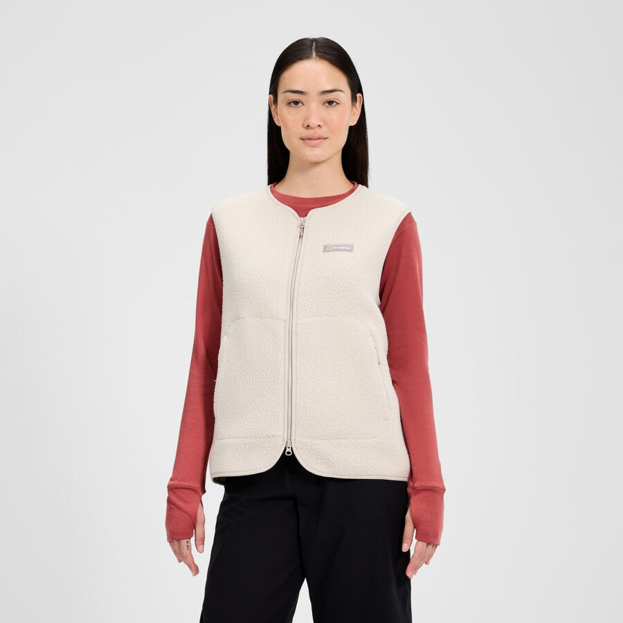 womens hanby relaxed vest - grey berghaus