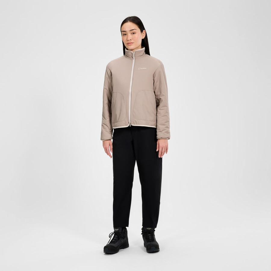 womens asperton reversible jacket - naturalgrey berghaus