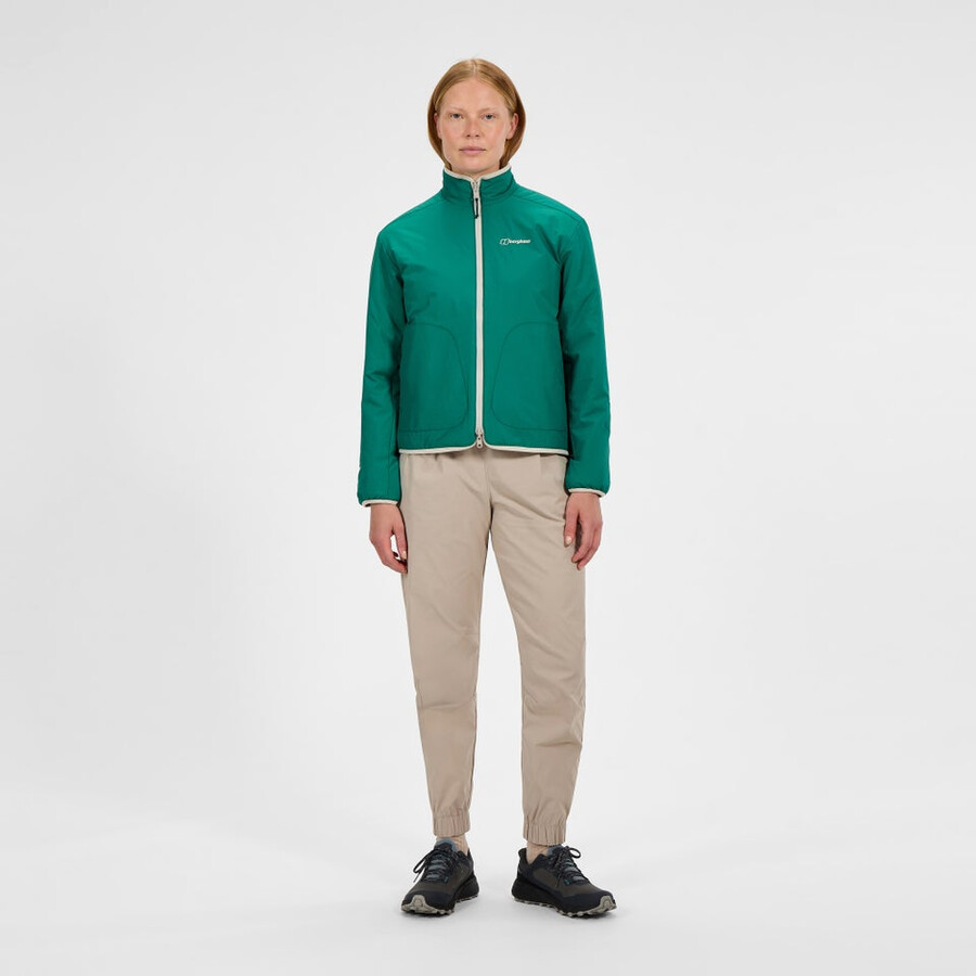 womens asperton reversible jacket - greengrey berghaus