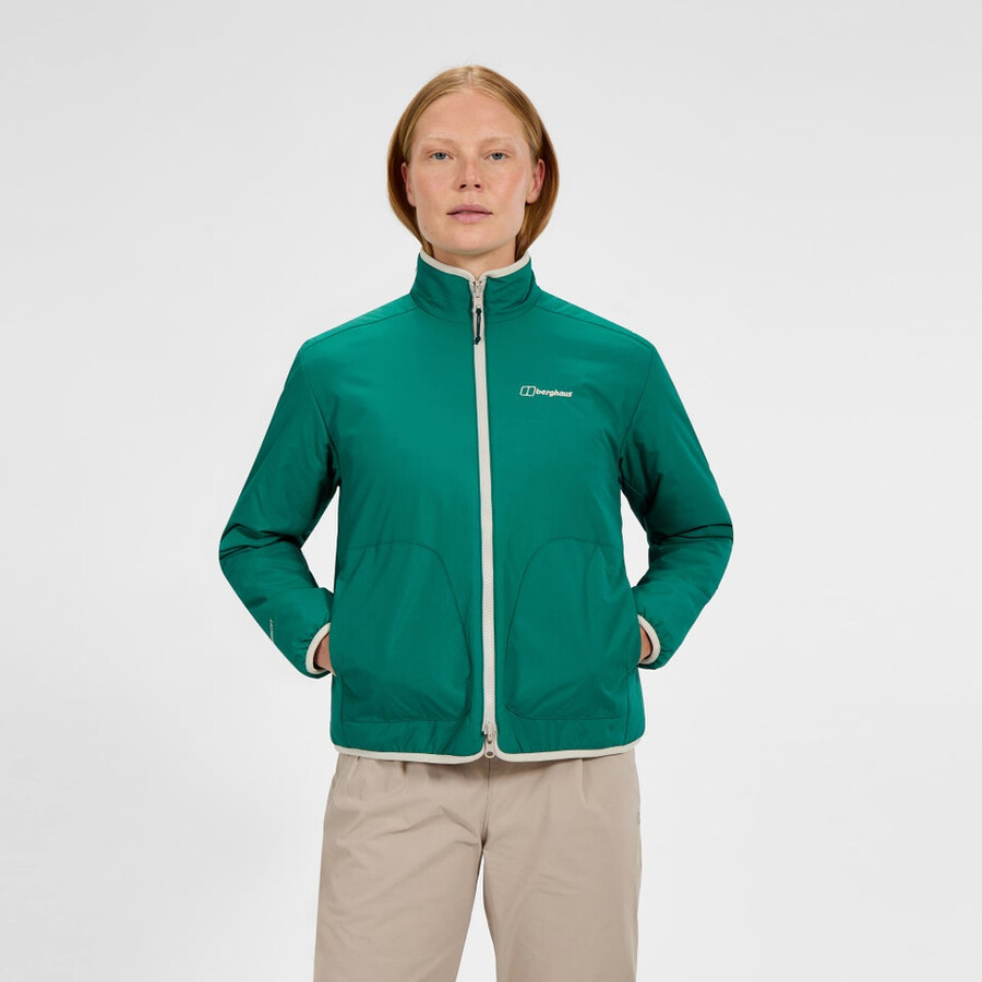 womens asperton reversible jacket - greengrey berghaus
