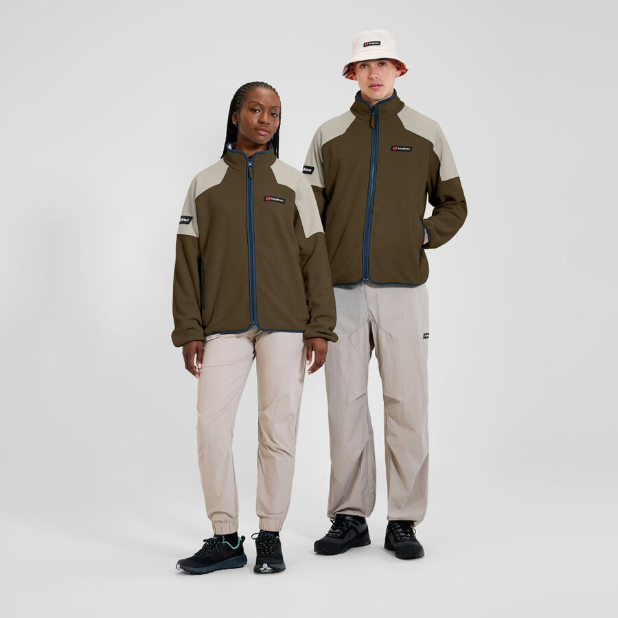 unisex 1997 fleece jacket - browngrey berghaus