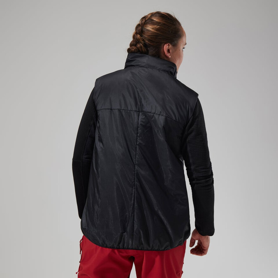 womens mtn arete lb synthetic vest - greyblack berghaus