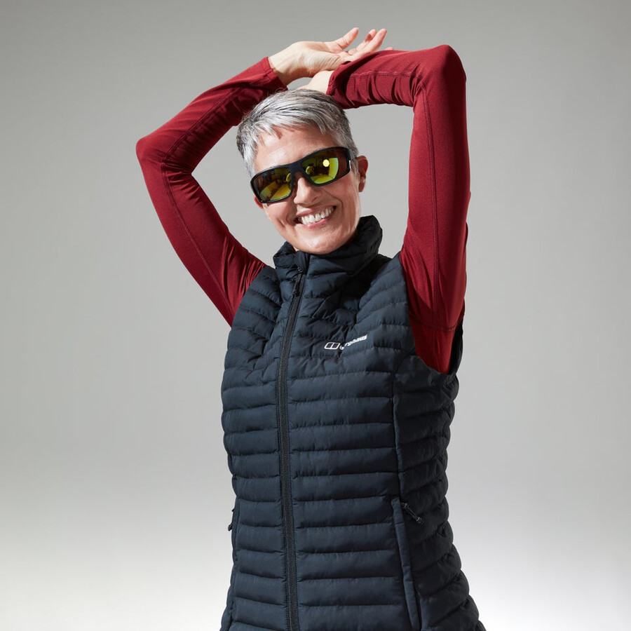 womens nula vest - black berghaus