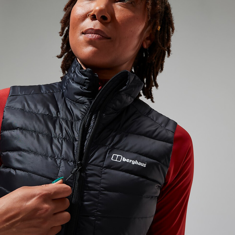 womens tephra 2.0 insulated gilet - black berghaus