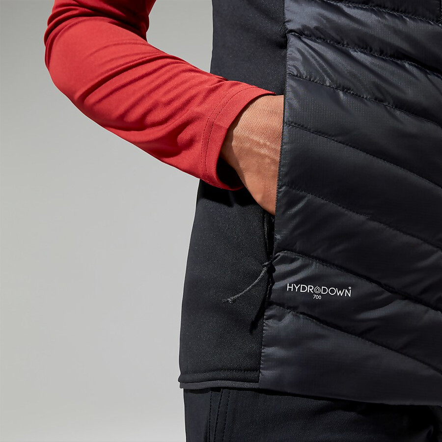 womens tephra 2.0 insulated gilet - black berghaus