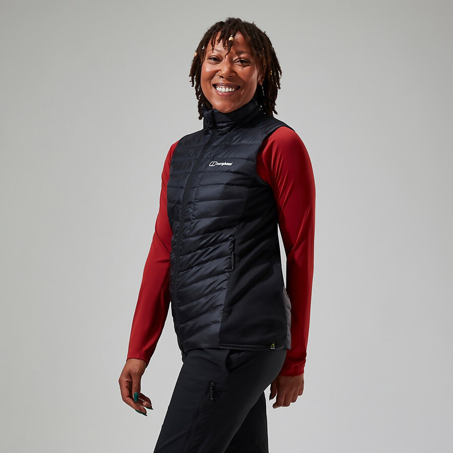 womens tephra 2.0 insulated gilet - black berghaus