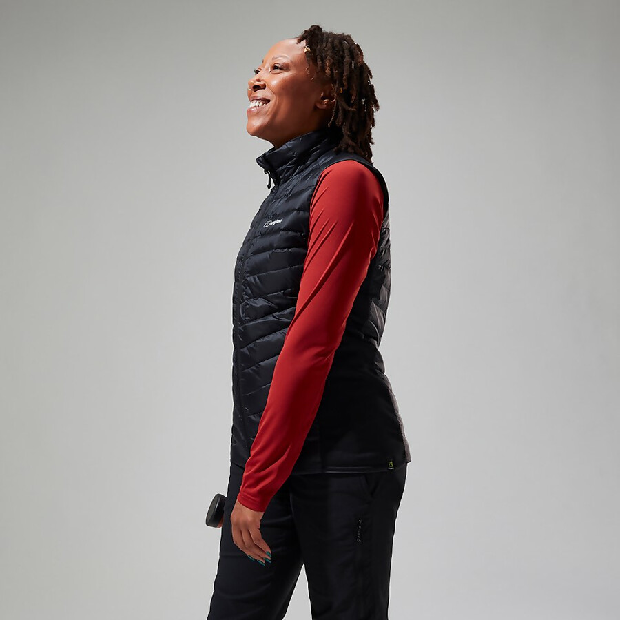 womens tephra 2.0 insulated gilet - black berghaus