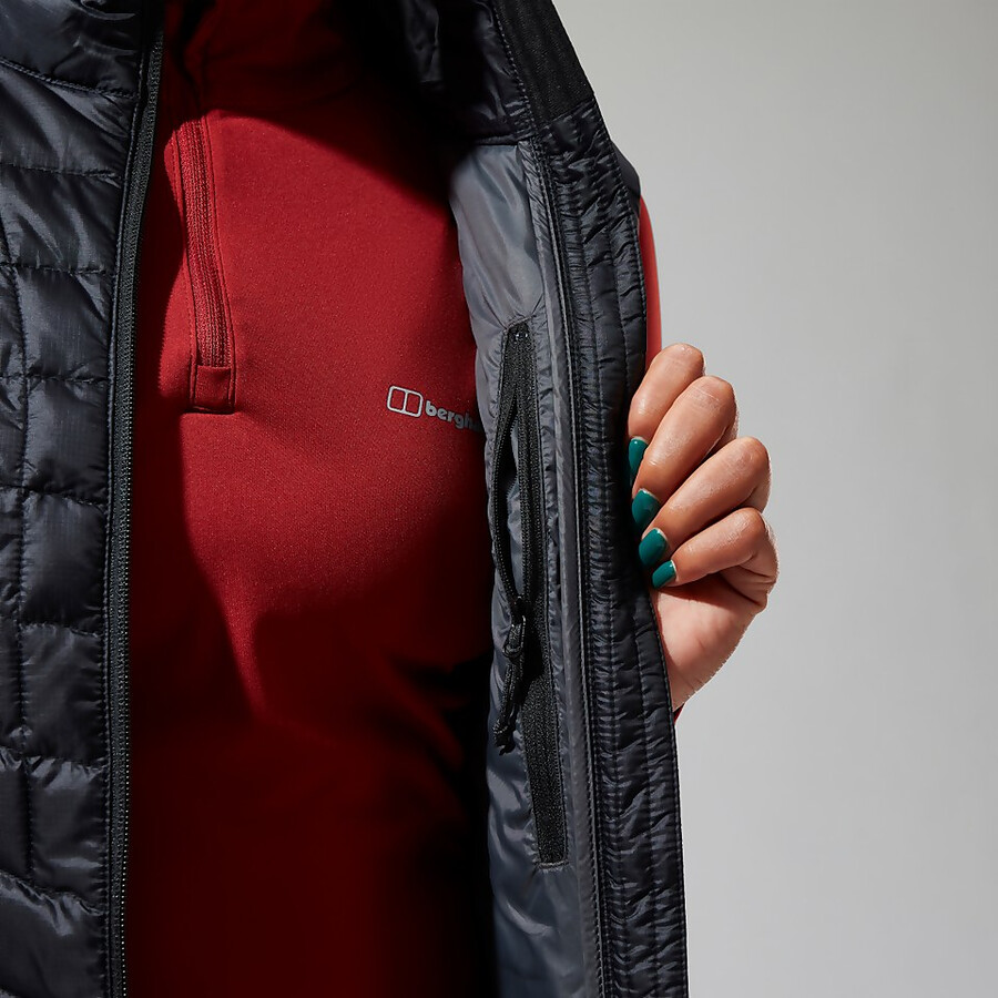 womens tephra 2.0 insulated gilet - black berghaus