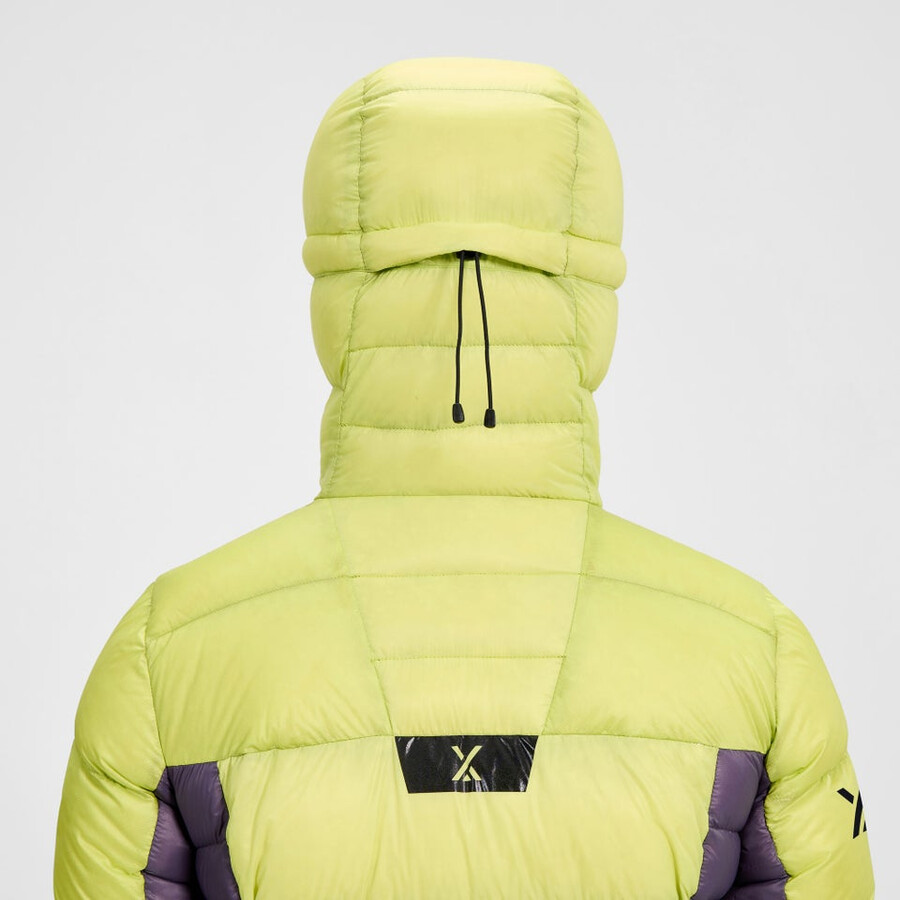 womens mtn arete ultra down hoody - yellowpurple berghaus