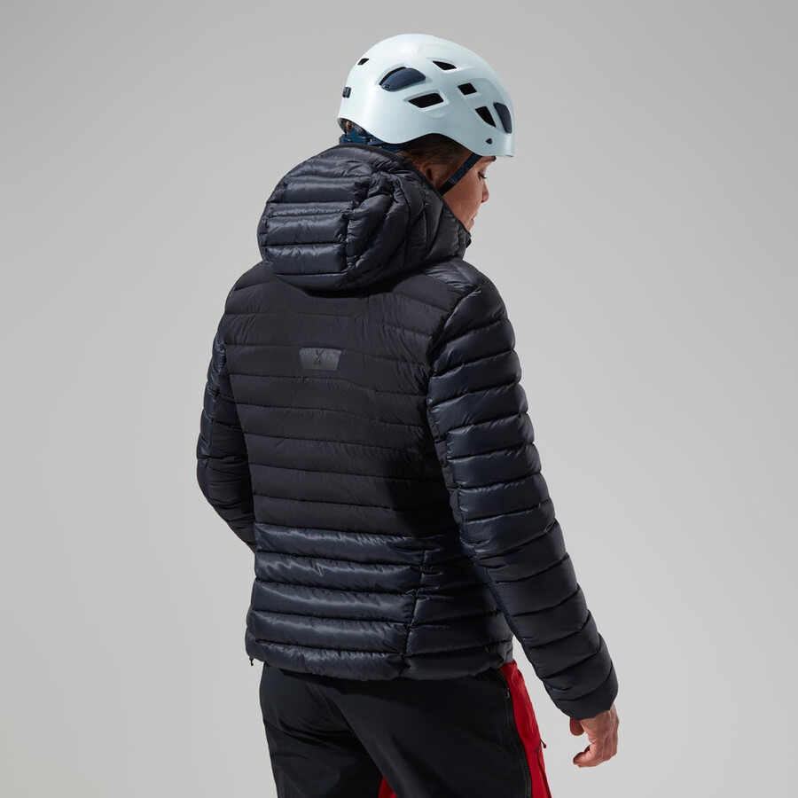 womens mtn seeker mw down hoody - black berghaus