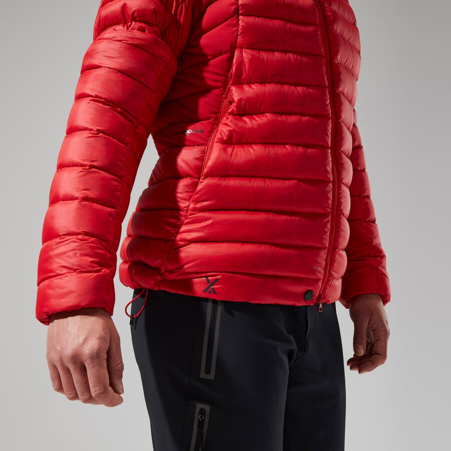 womens mtn seeker mw down hoody - red berghaus