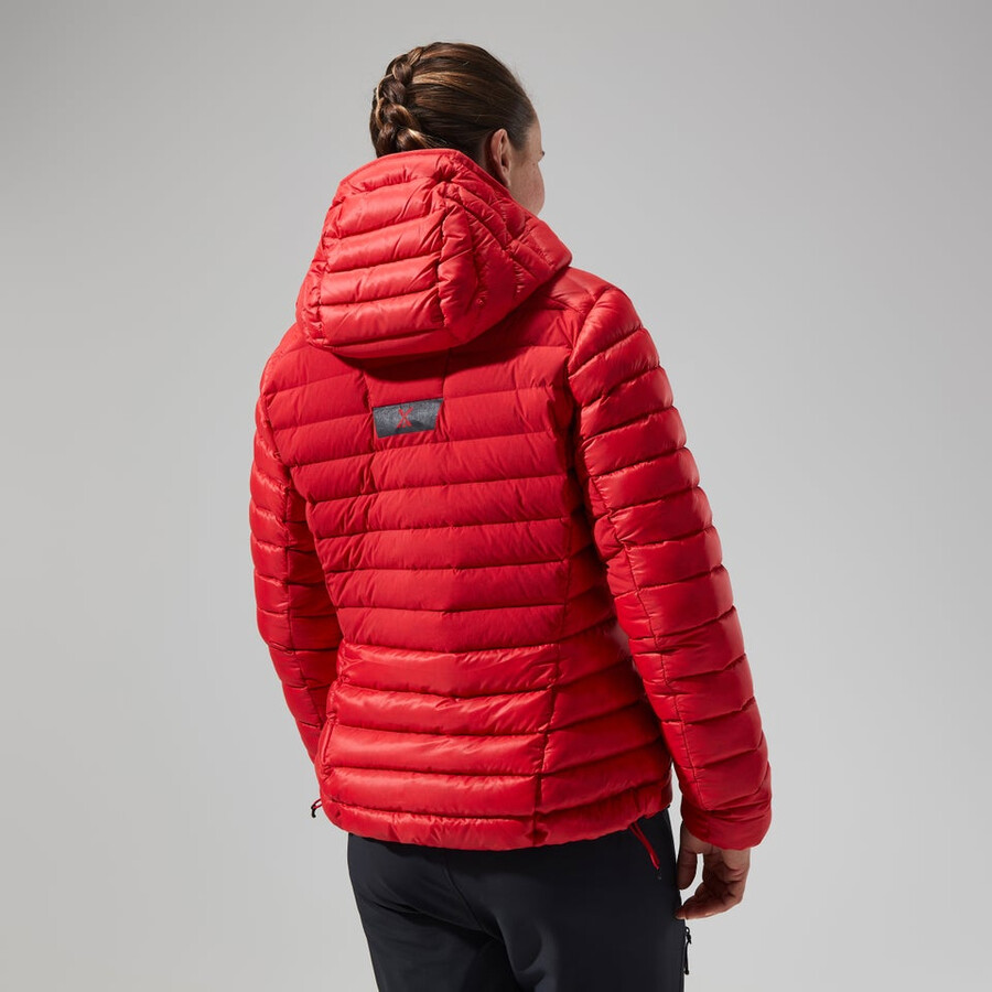 womens mtn seeker mw down hoody - red berghaus
