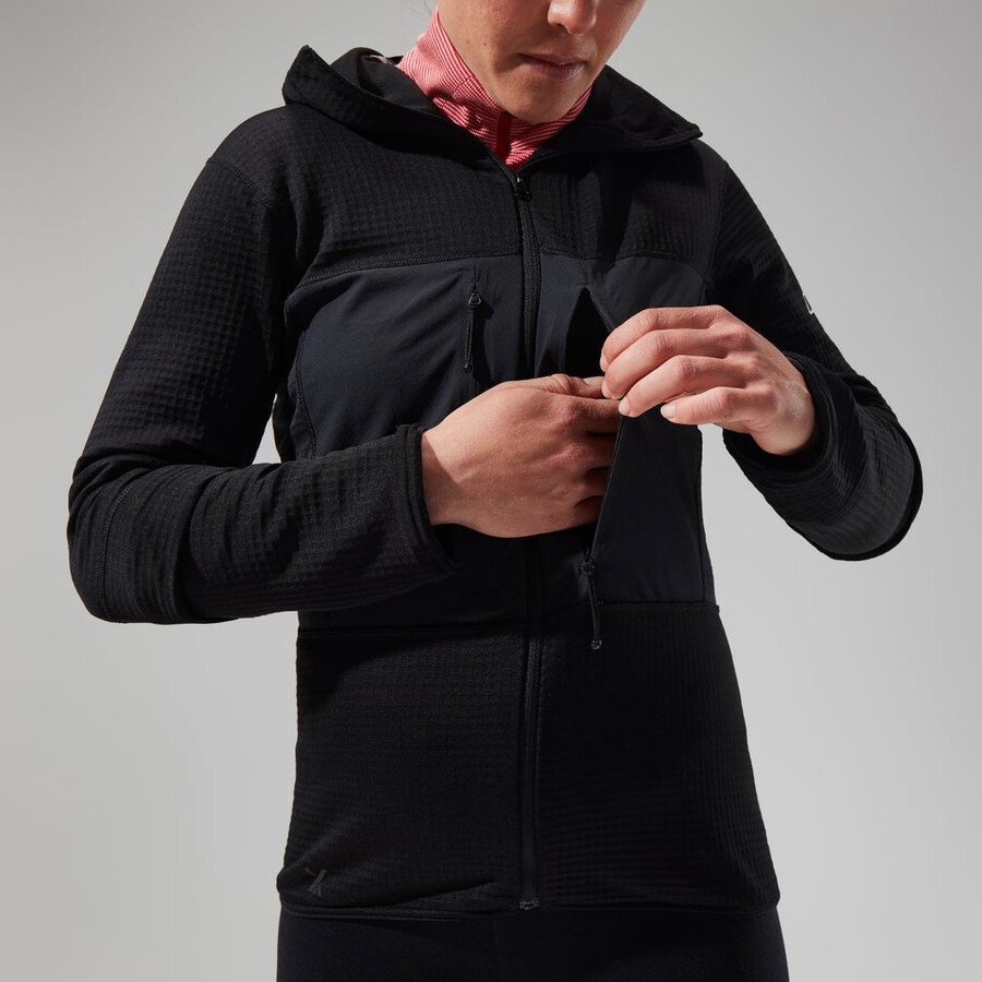 womens mtn guide mw hoody - black berghaus