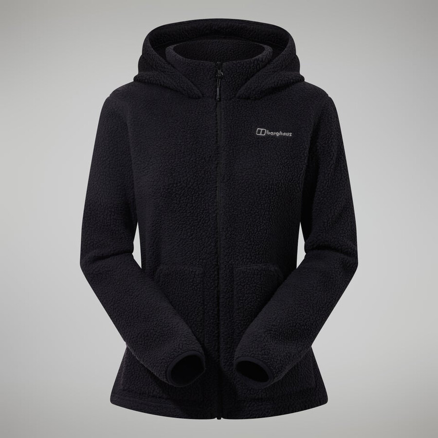 womens darria fz hooded jacket - black berghaus