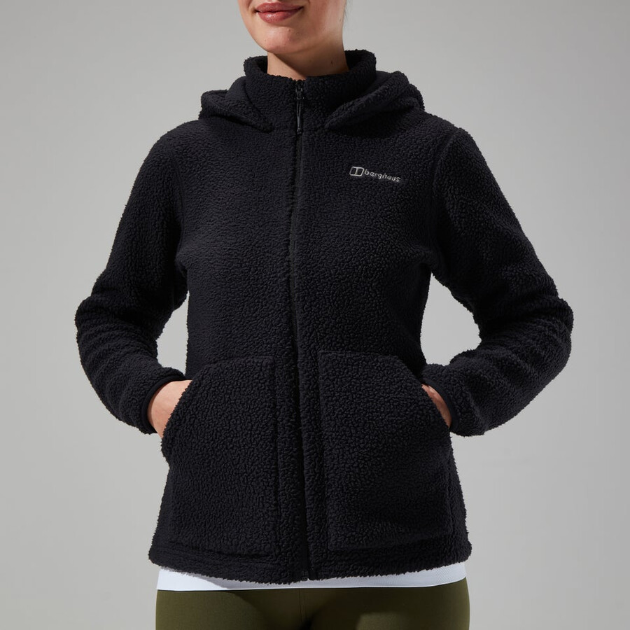 womens darria fz hooded jacket - black berghaus
