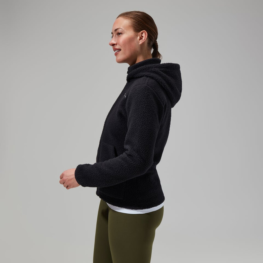 womens darria fz hooded jacket - black berghaus