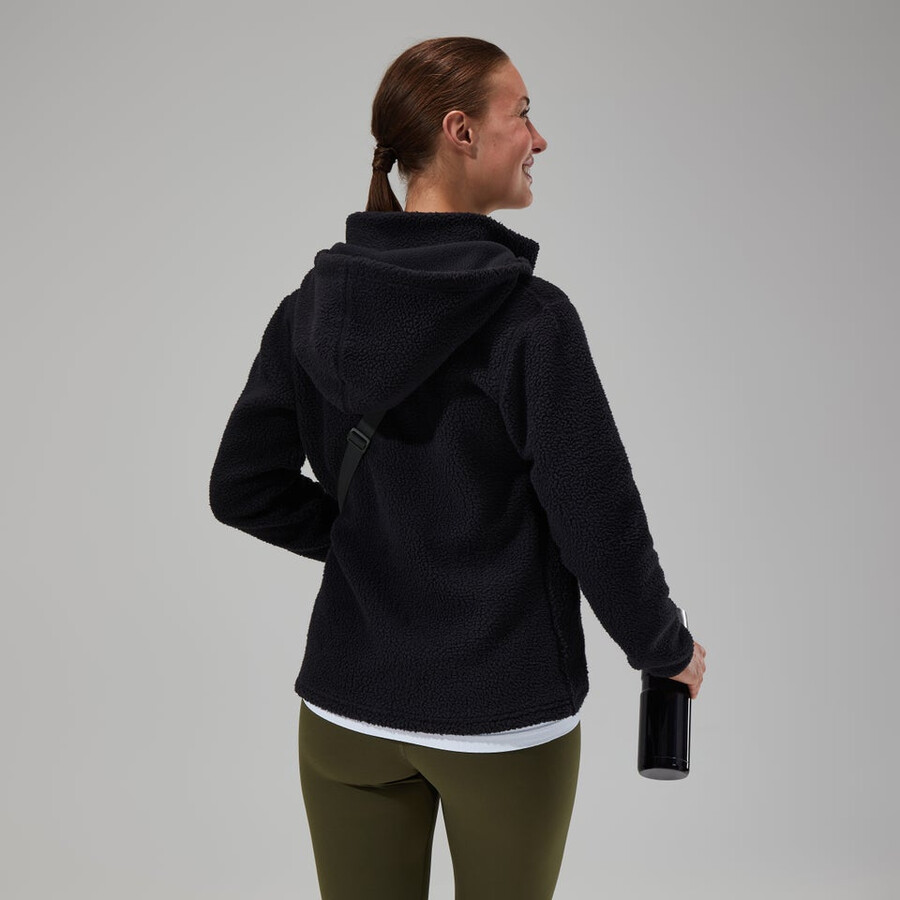 womens darria fz hooded jacket - black berghaus