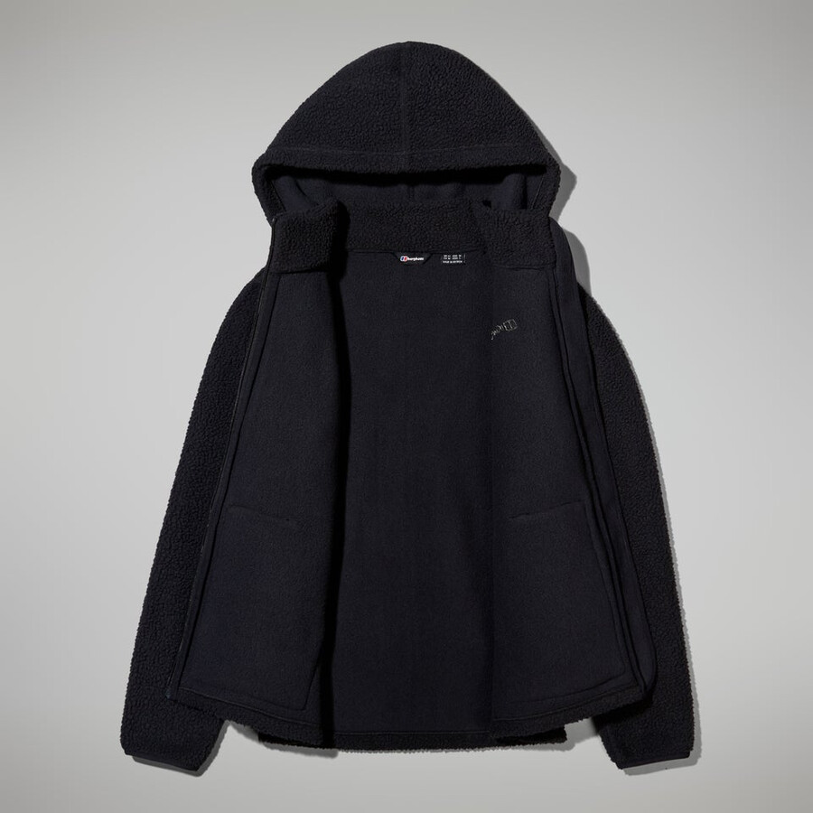 womens darria fz hooded jacket - black berghaus