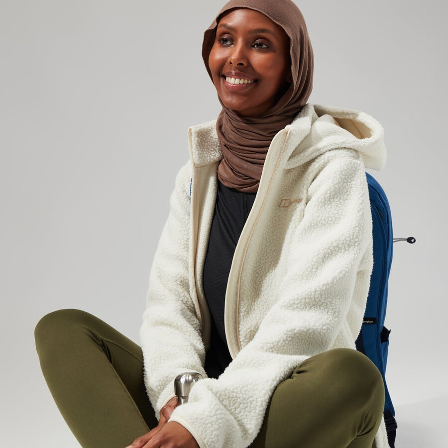 womens darria fz hooded jacket - natural berghaus