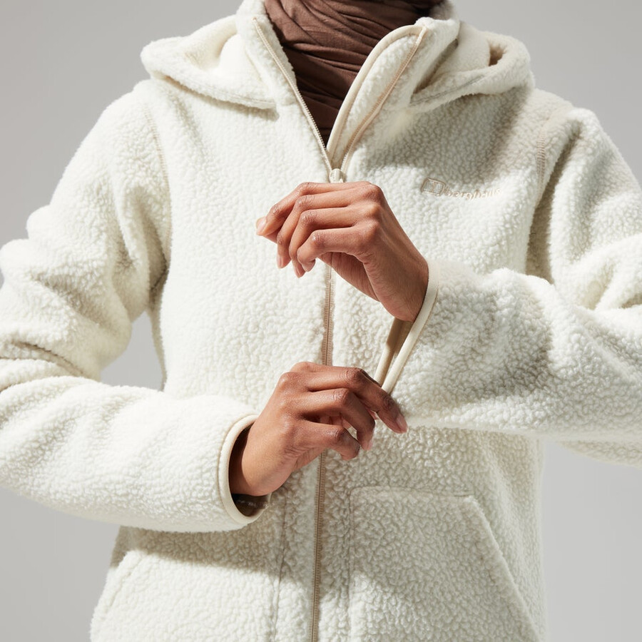 womens darria fz hooded jacket - natural berghaus
