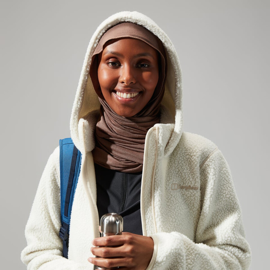 womens darria fz hooded jacket - natural berghaus