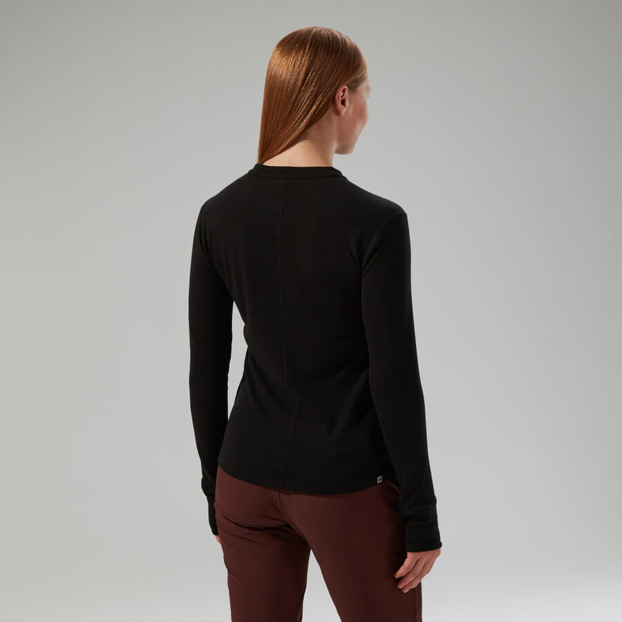 womens ivyhill crew - black berghaus