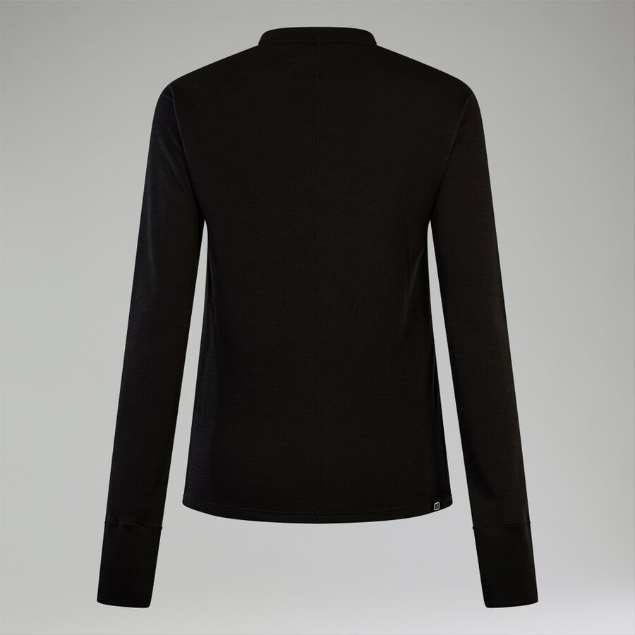 womens ivyhill crew - black berghaus
