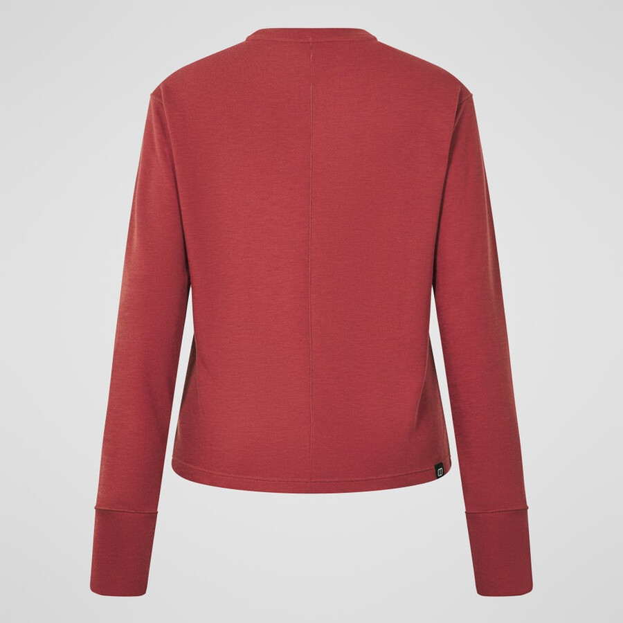 womens ivyhill crew jumper - red berghaus