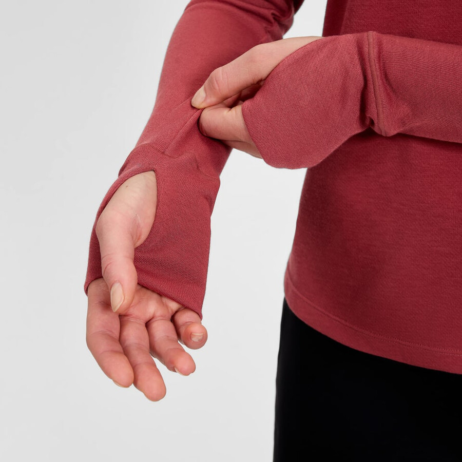 womens ivyhill crew jumper - red berghaus