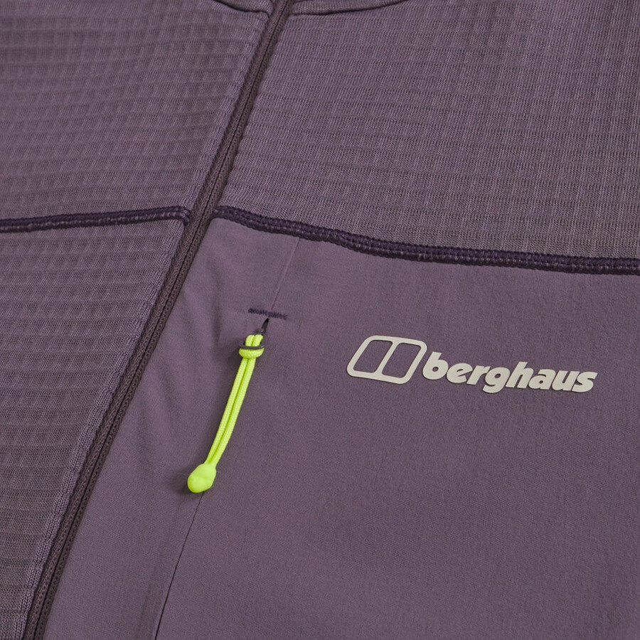 womens ridge-hiker hooded jacket - purple berghaus