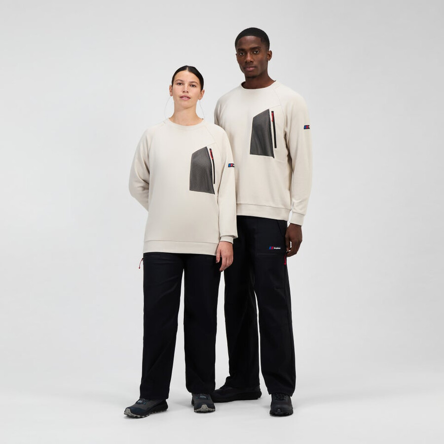 unisex storm 25 crew sweater - grey berghaus