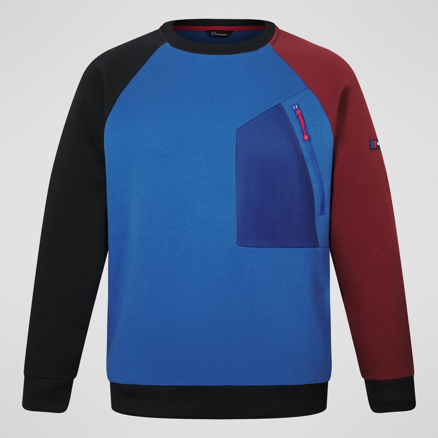 unisex storm 25 crew sweater - bluered berghaus