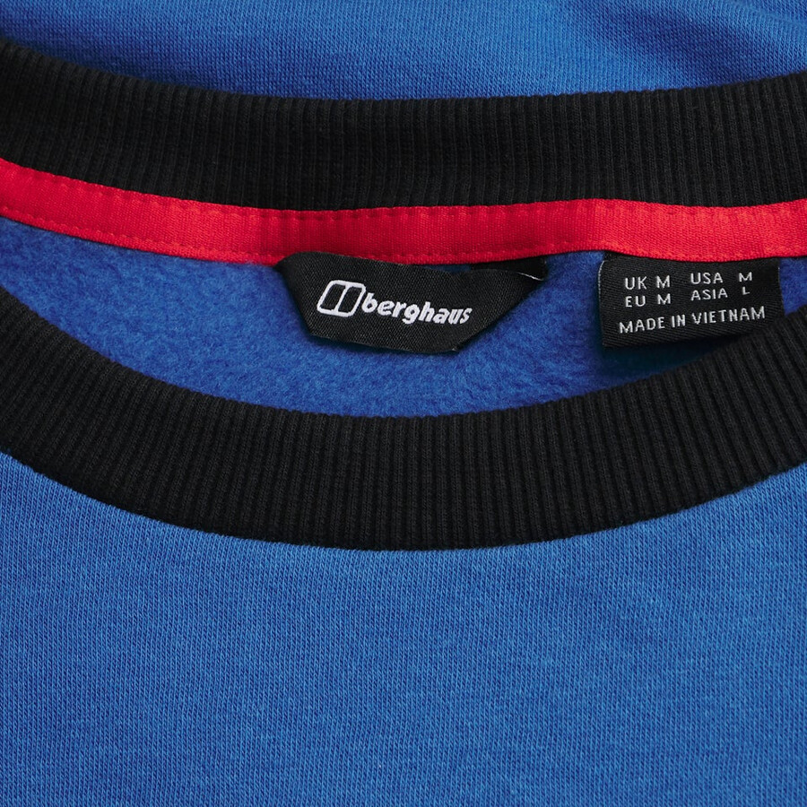 unisex storm 25 crew sweater - bluered berghaus