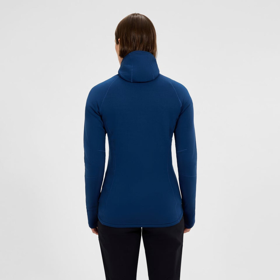 womens kinetic powerstretch hoody - blue berghaus