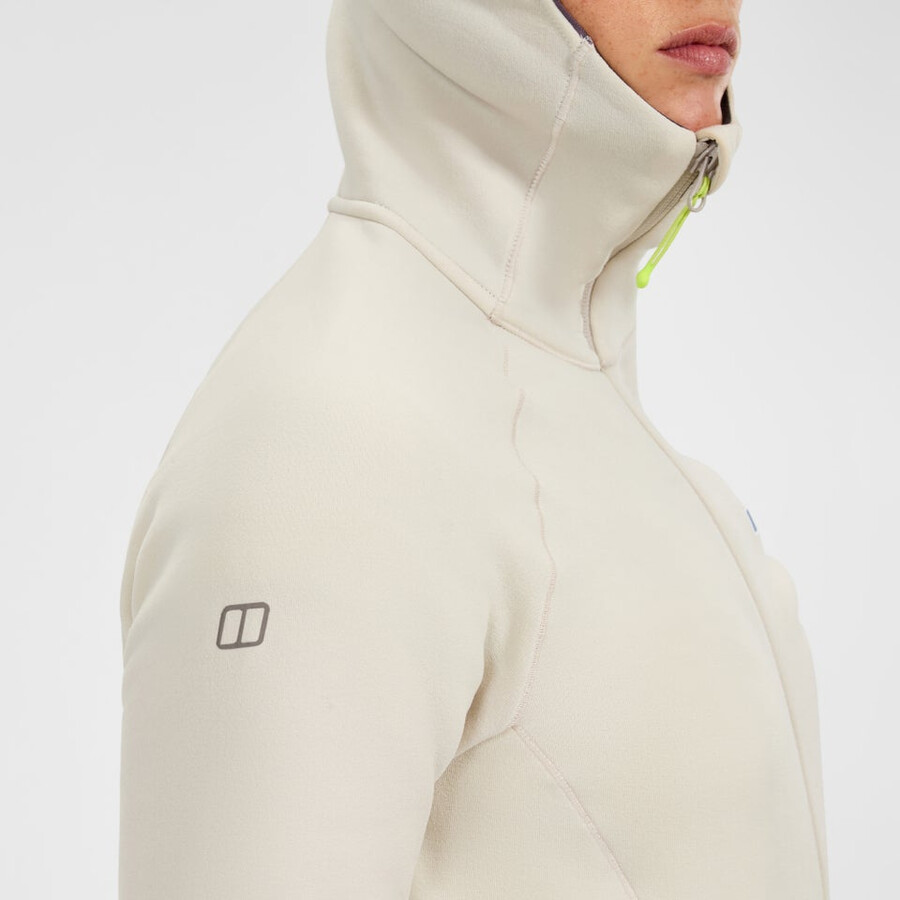womens kinetic powerstretch hoody - grey berghaus