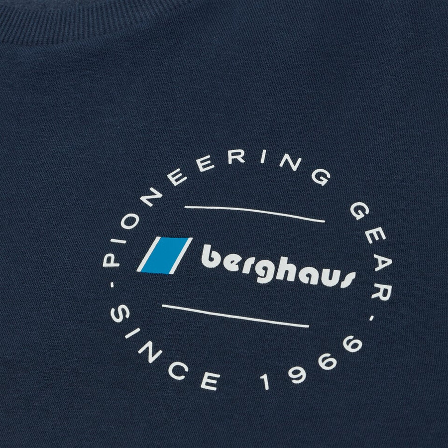 unisex pioneer circular logo sweatshirt - blue berghaus