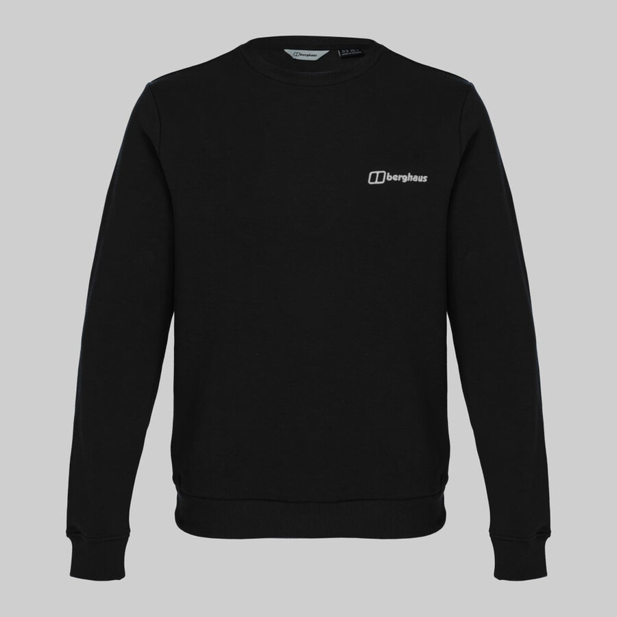unisex hiker storyboard sweatshirt - jet black berghaus