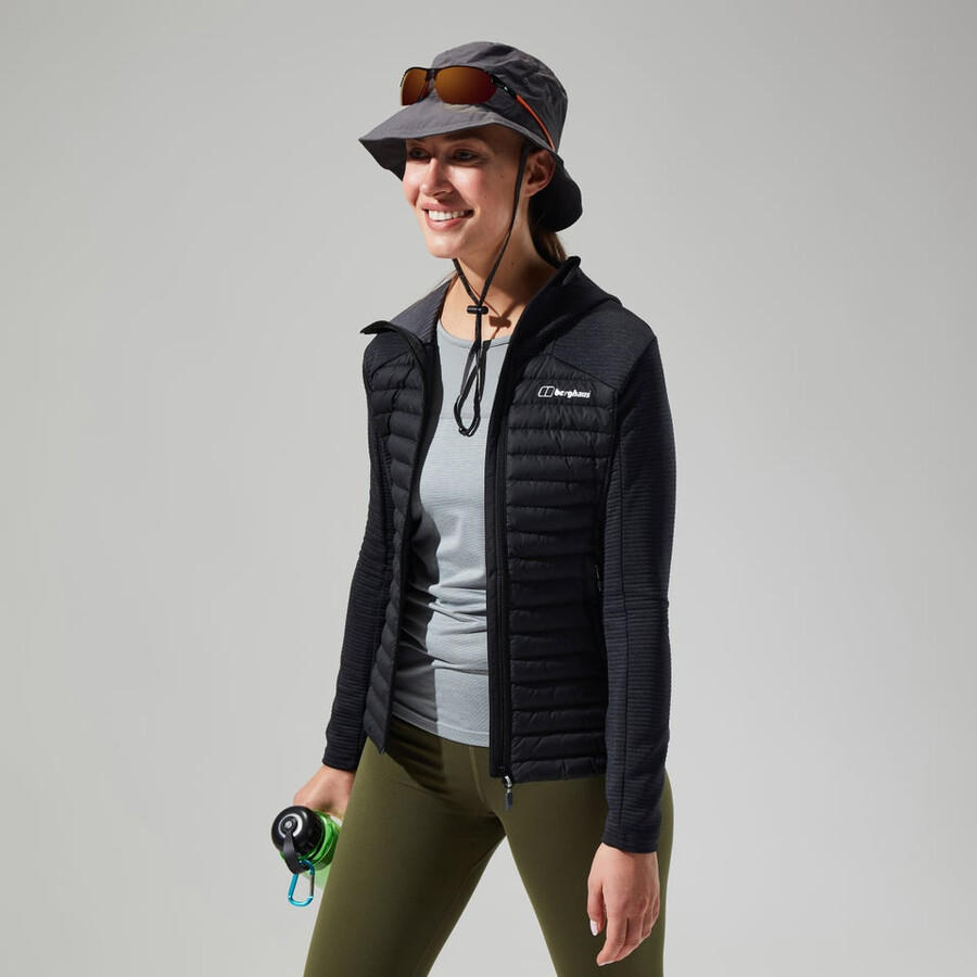 womens nula hybrid jacket - black berghaus