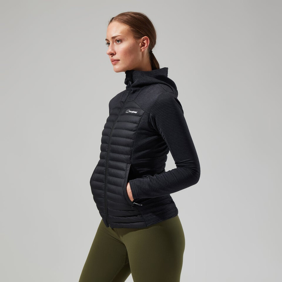 womens nula hybrid jacket - black berghaus