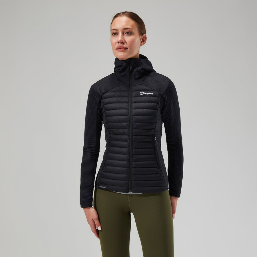 womens nula hybrid jacket - black berghaus