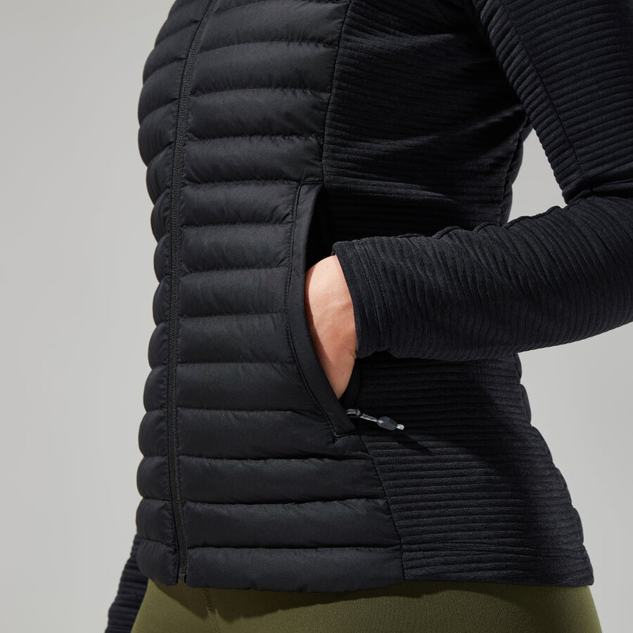 womens nula hybrid jacket - black berghaus
