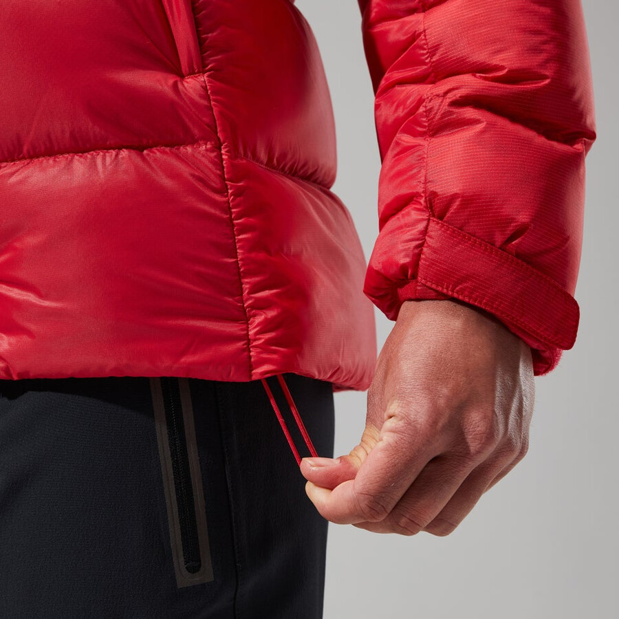 womens mtn arete ultra down hoody - red berghaus